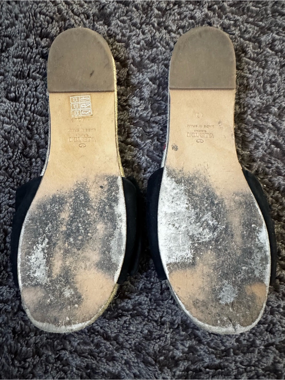Valentino Garavani Black Bow Espadrille Slides - Picture 4 of 4